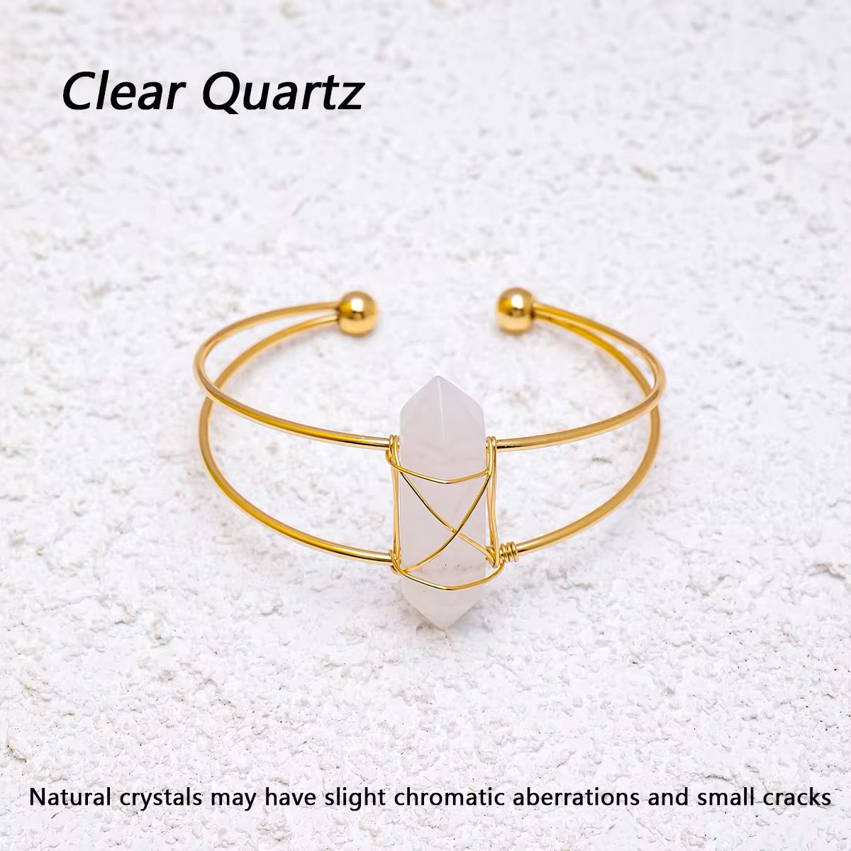 Natural Crystal Double Point Bracelet