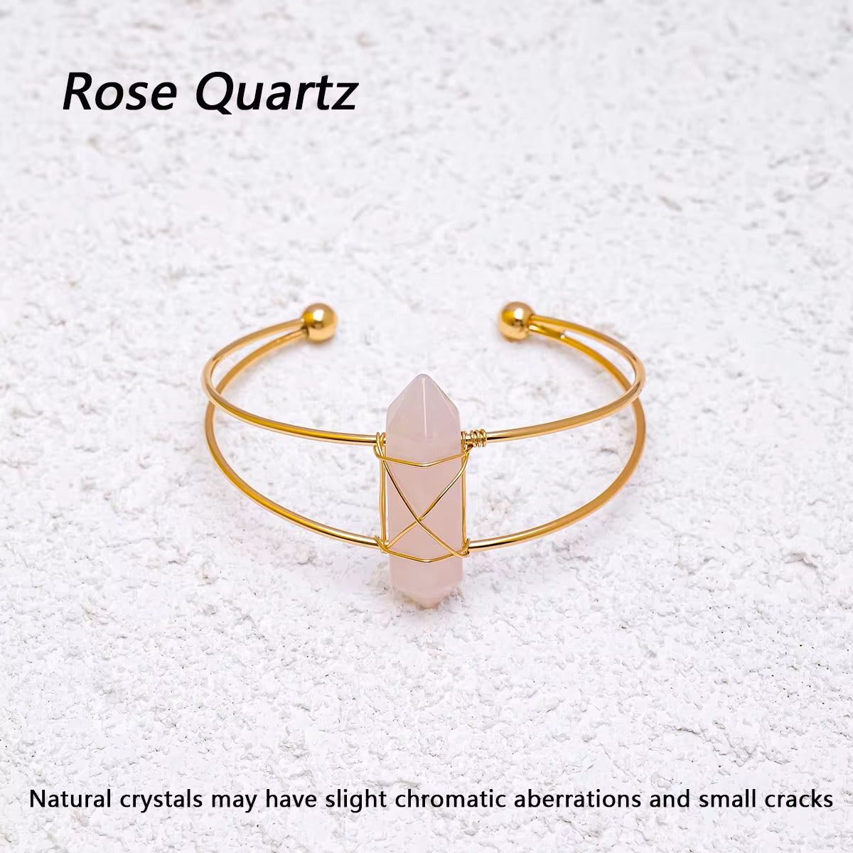 Natural Crystal Double Point Bracelet